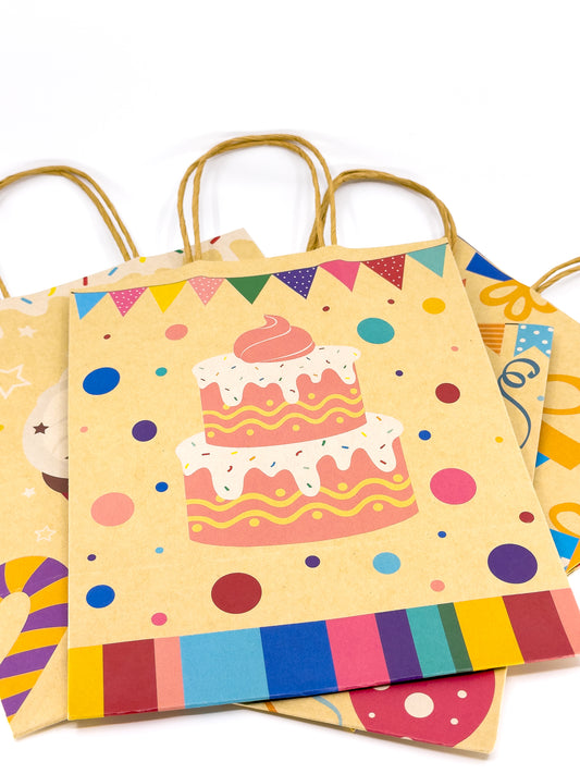 Kraft Party Bag - 20x14x26cm - Pack of 12