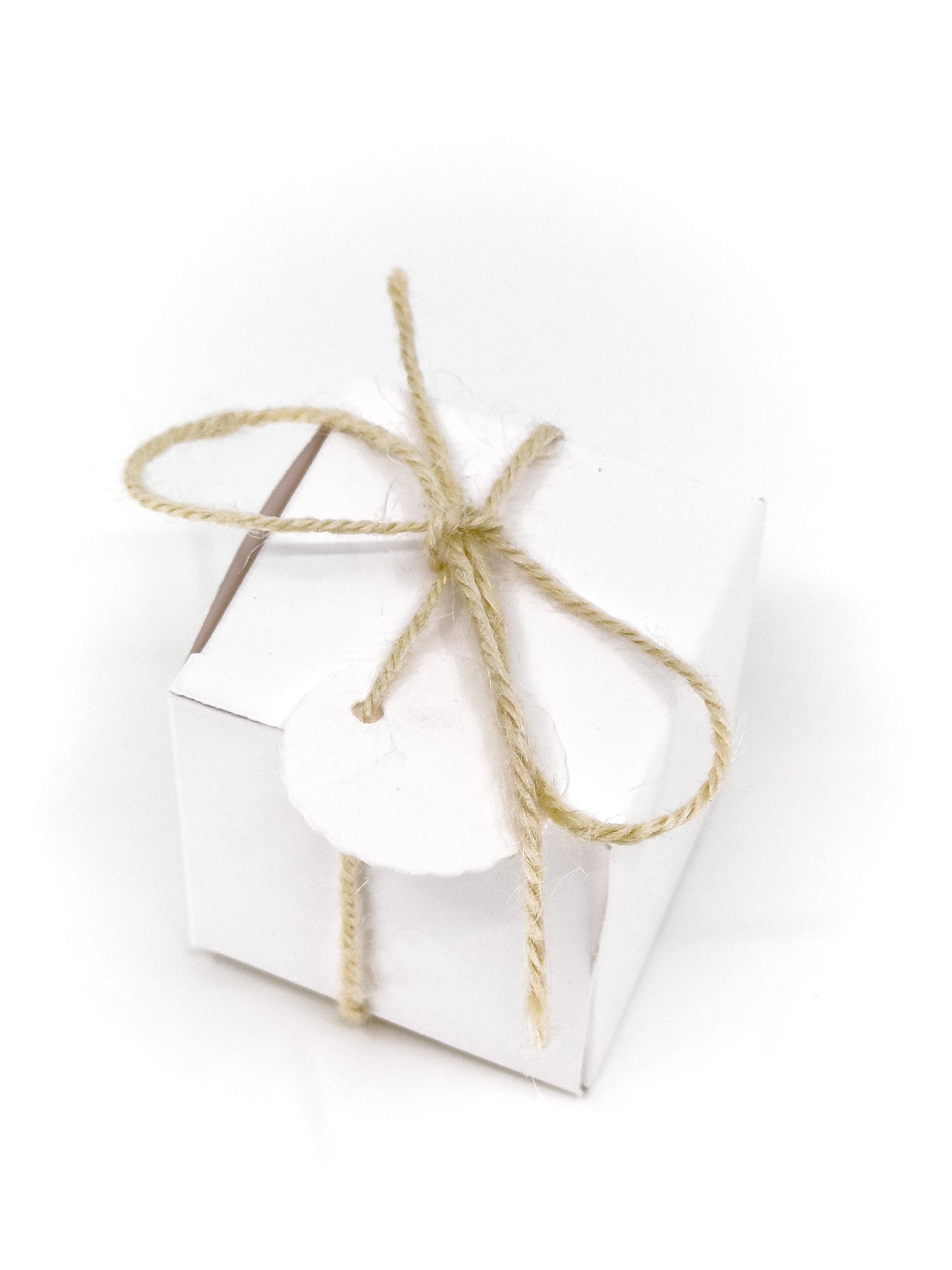 Small Kraft Box with Tag - 5x5x5cm - Set of 10