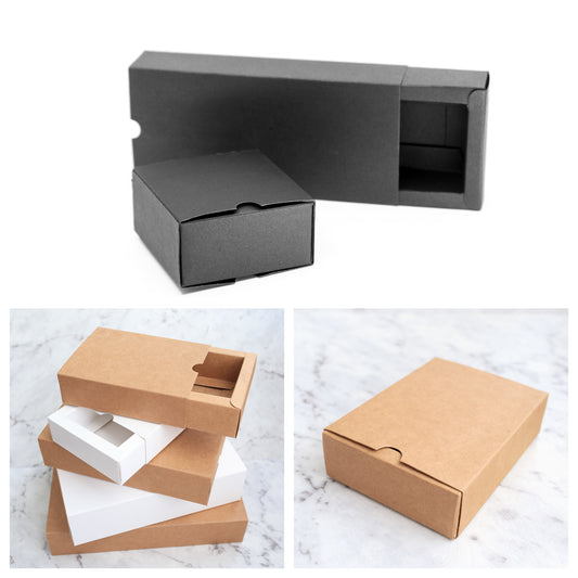 Sleeve Box - White/Brown/Black - Pack of 50