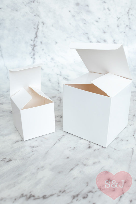 Square White Boxes - Pack of 50