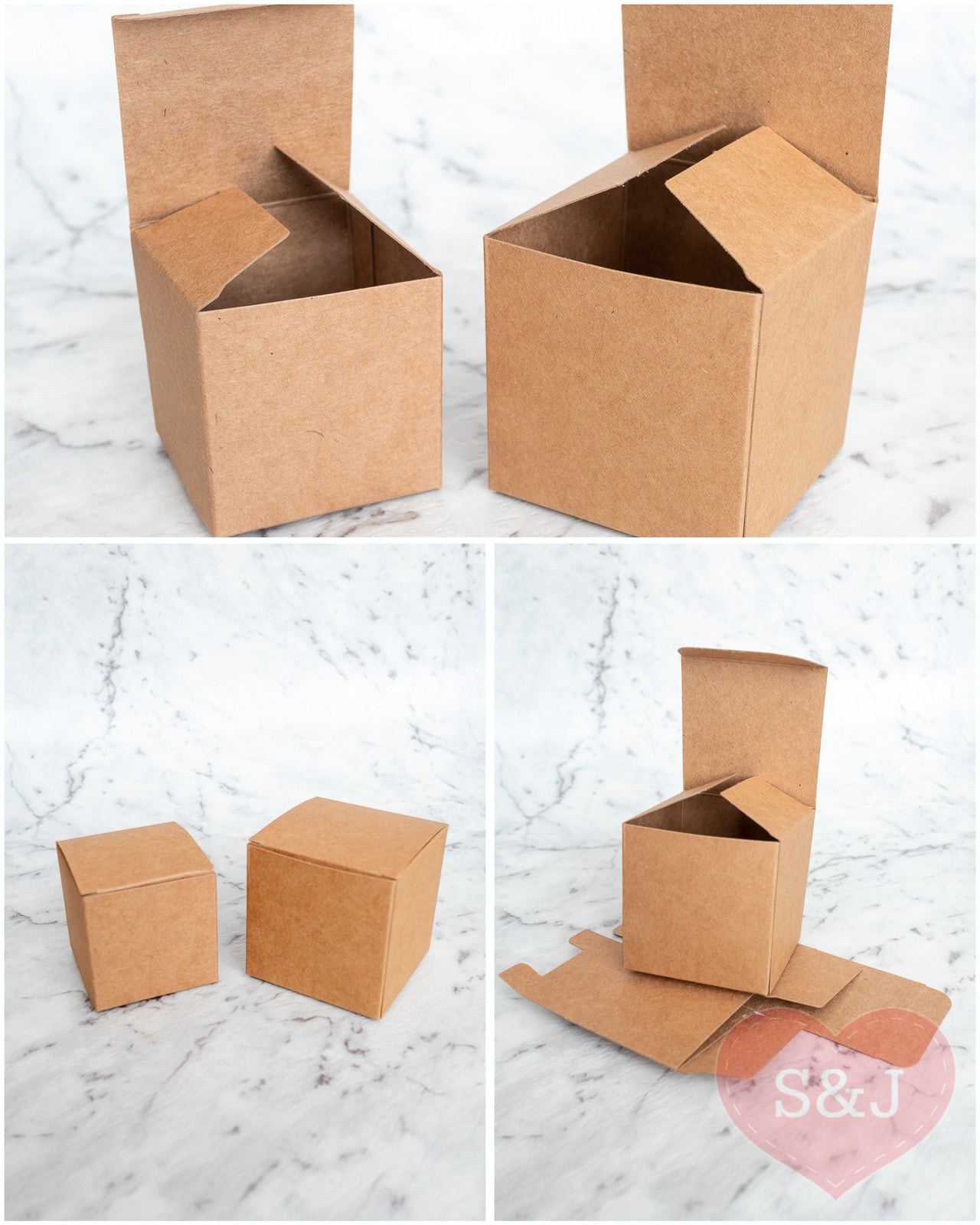 Kraft Cardboard Box - Pack of 50 - Multi Sizes