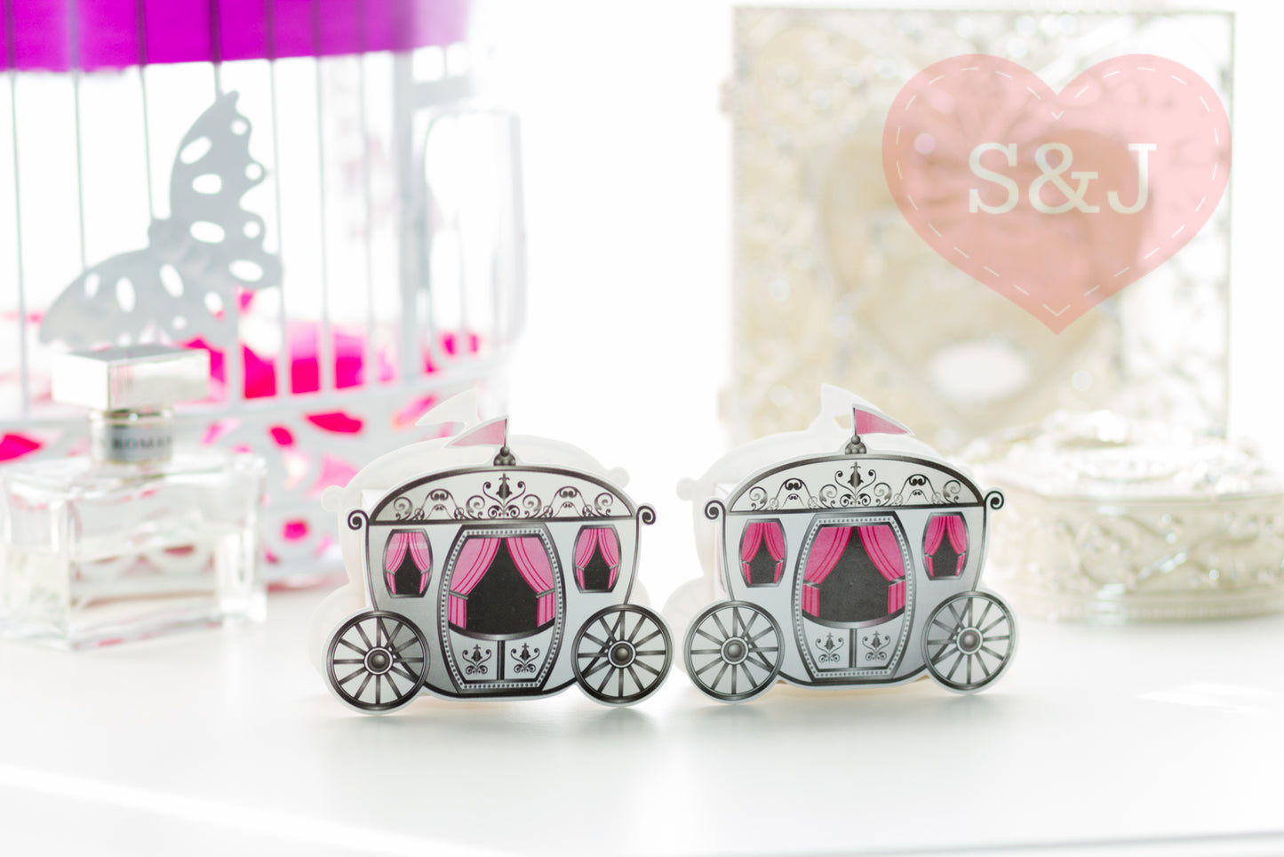 Princess Carriage favour box - Pack of 10