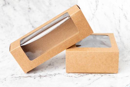 Window Kraft Box - Pack of 50