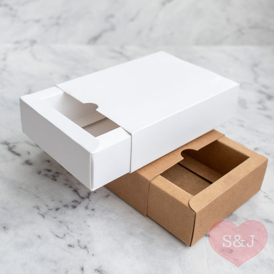 Sleeve Box - White/Brown/Black - Pack of 10