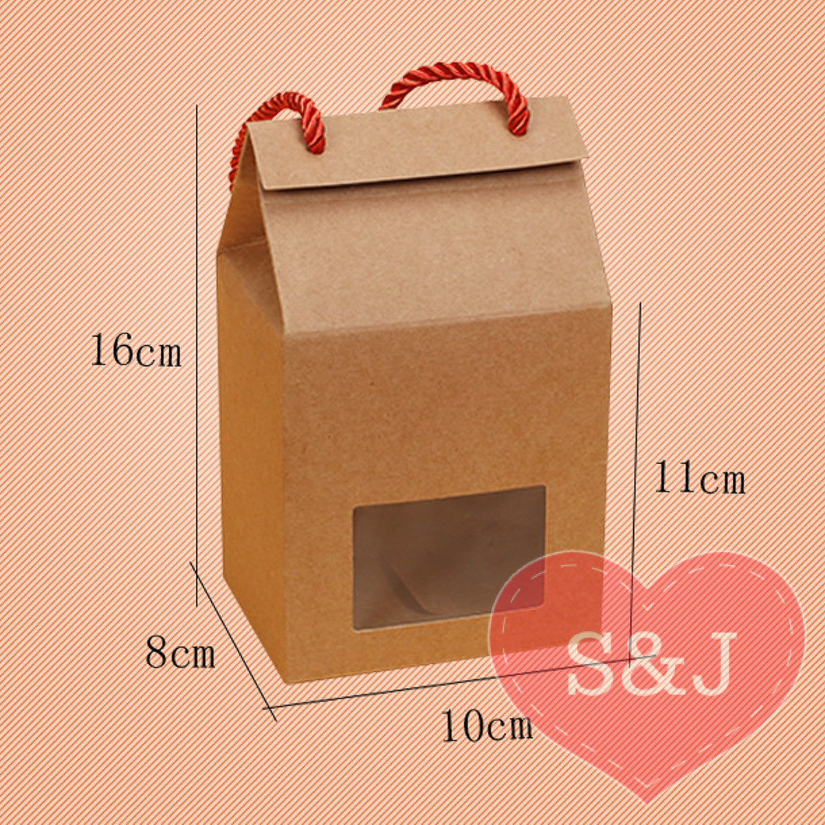 Kraft Box - 10x8x16cm - Pack of 10