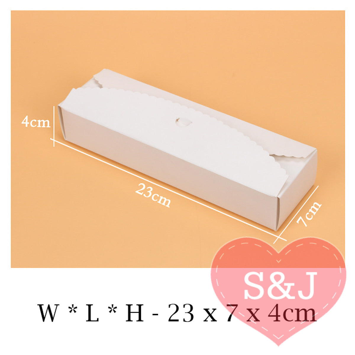 Macaroon Box - 23x7x4cm - Pack of 10