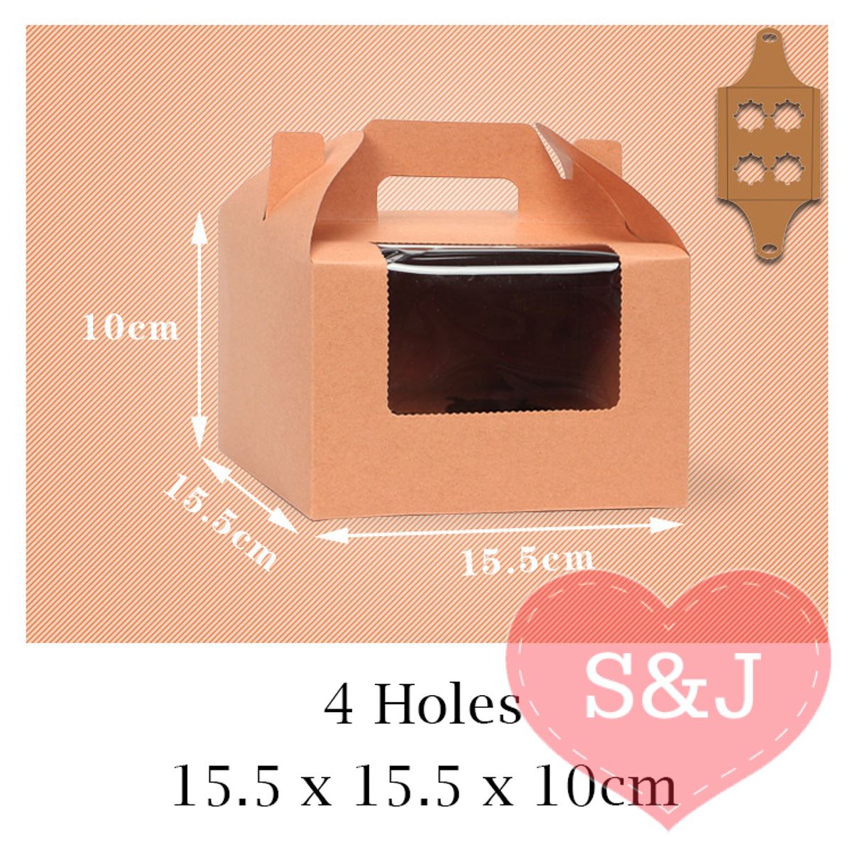 Cupcake Holder Box - Pack of 10