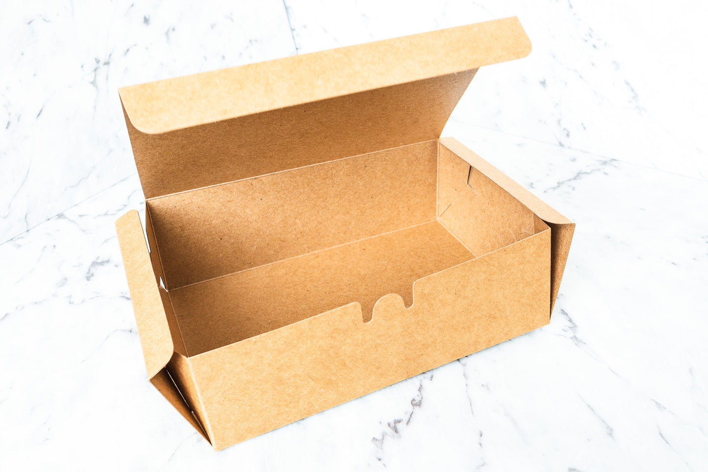 Cardboard Food Container Box - Pack of 10 - 3 sizes