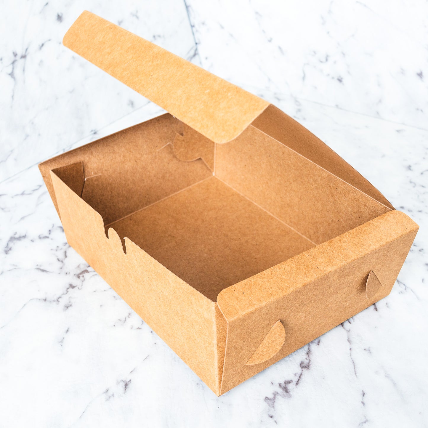 Cardboard Food Container Box - Pack of 10 - 3 sizes