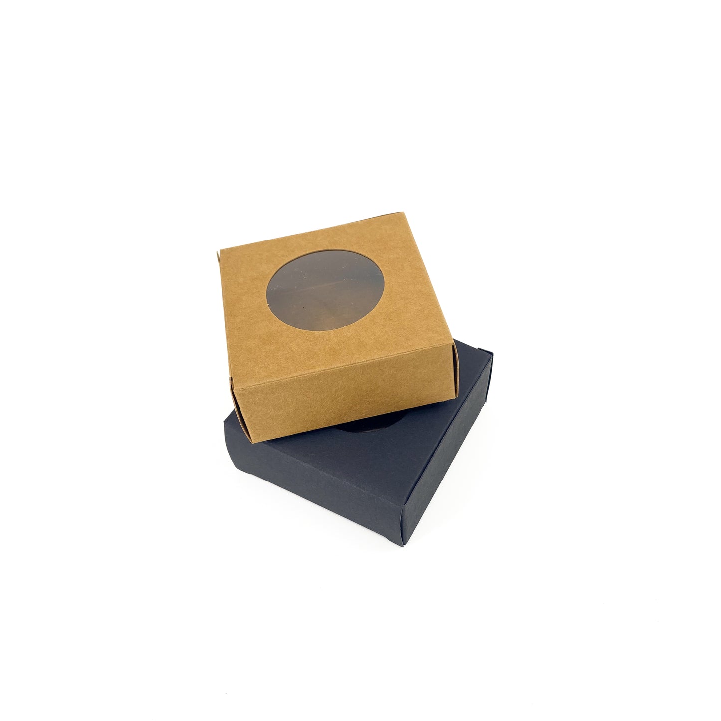 Round Window Cardboard Box - Pack of 10