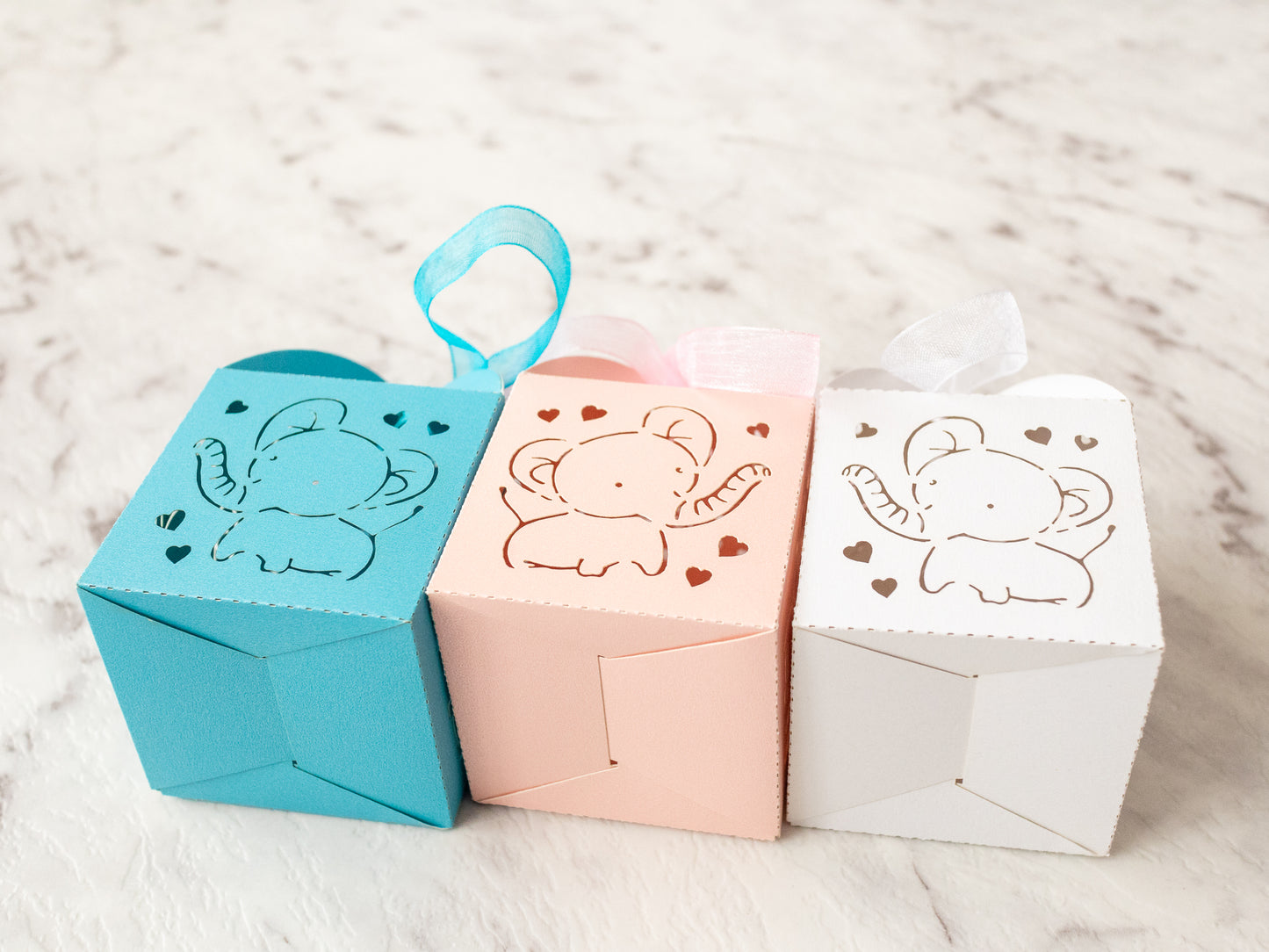 Baby shower gift box - 5x5x5cm - Pack of 10