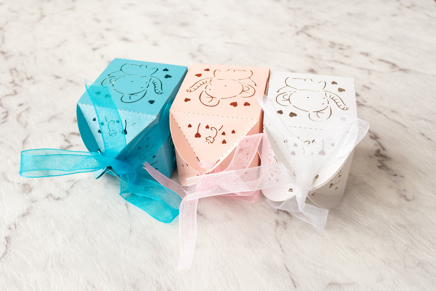 Baby shower gift box - 5x5x5cm - Pack of 10