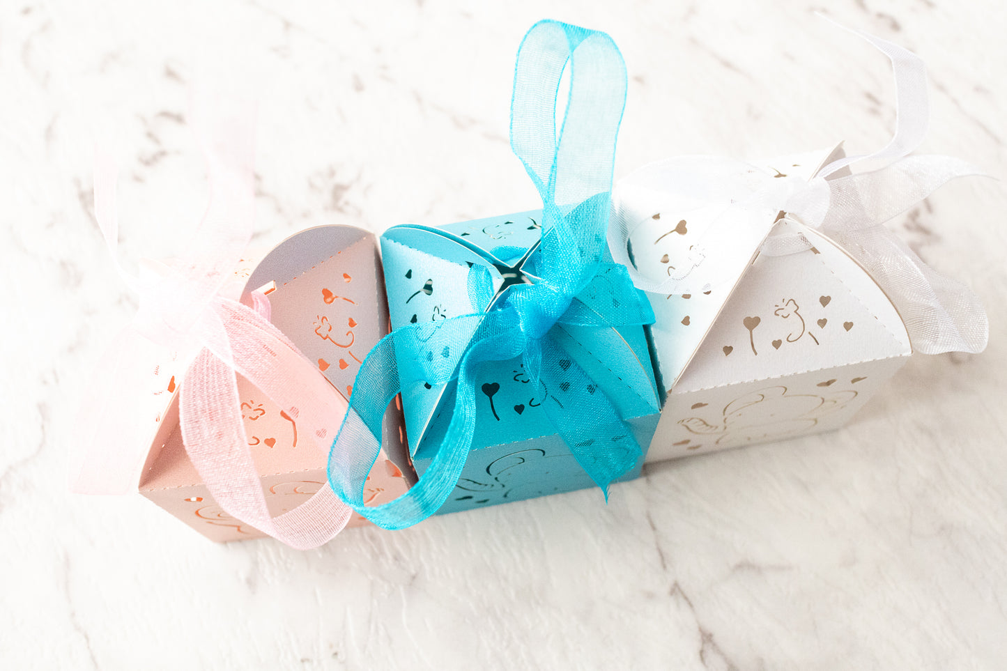 Baby shower gift box - 5x5x5cm - Pack of 10