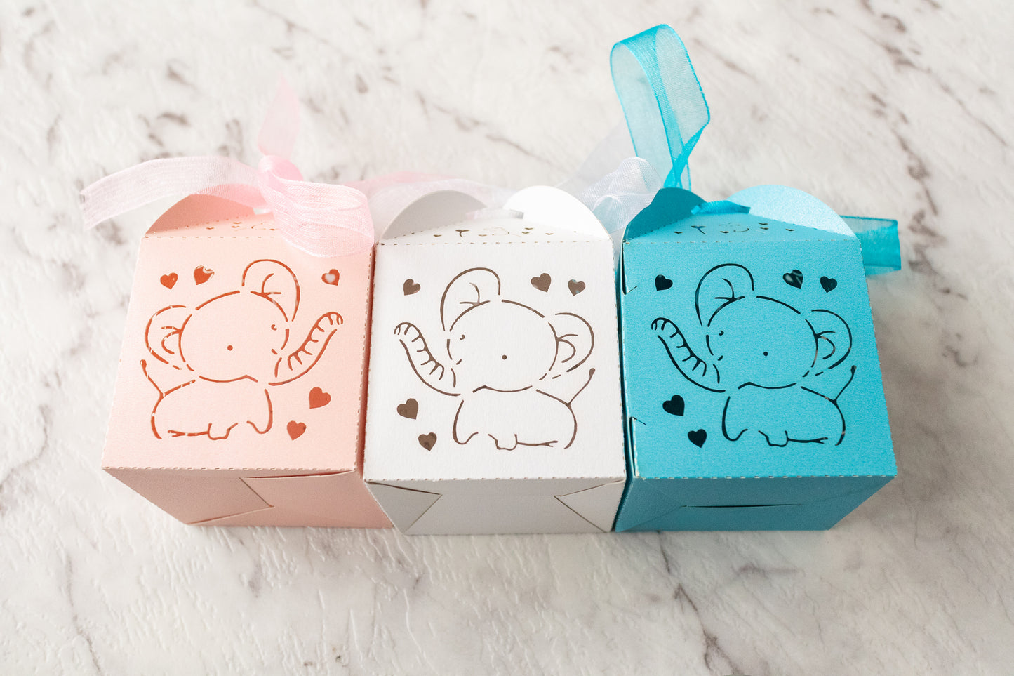 Baby shower gift box - 5x5x5cm - Pack of 10