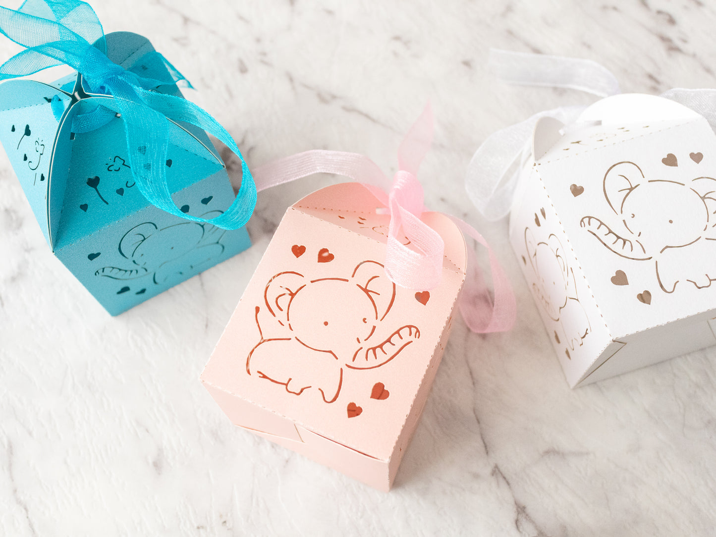 Baby shower gift box - 5x5x5cm - Pack of 10