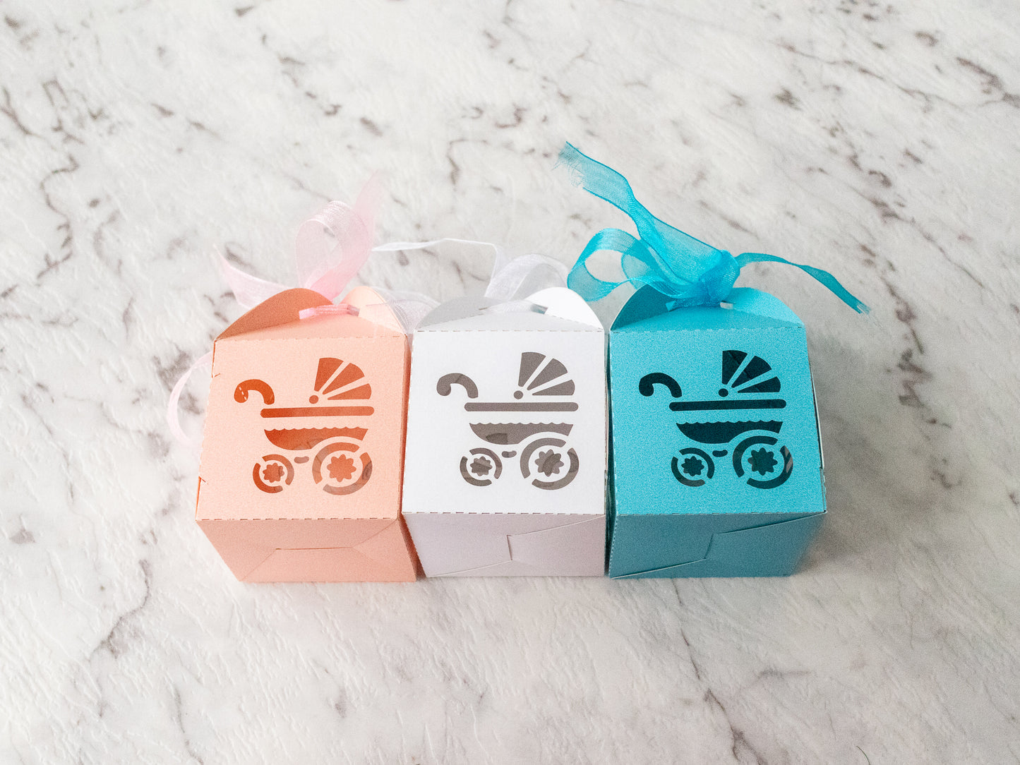 Baby shower gift box - 5x5x5cm - Pack of 10